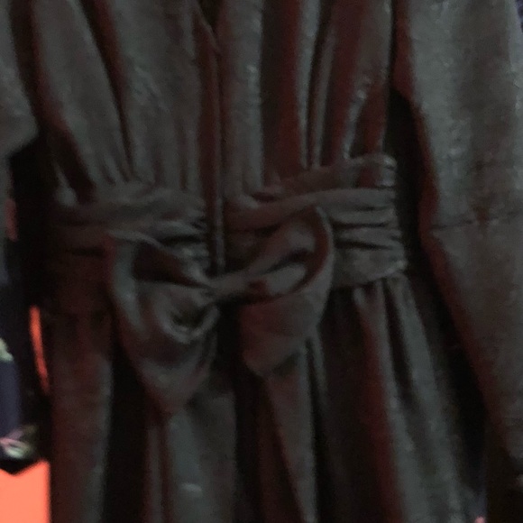 Polyester Black Long Sleeve Formal Dress Size 8 - Picture 4 of 4